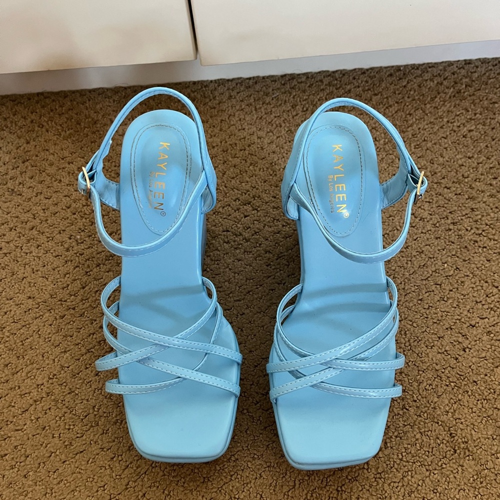 Blue Wedges - Picture 2 of 3